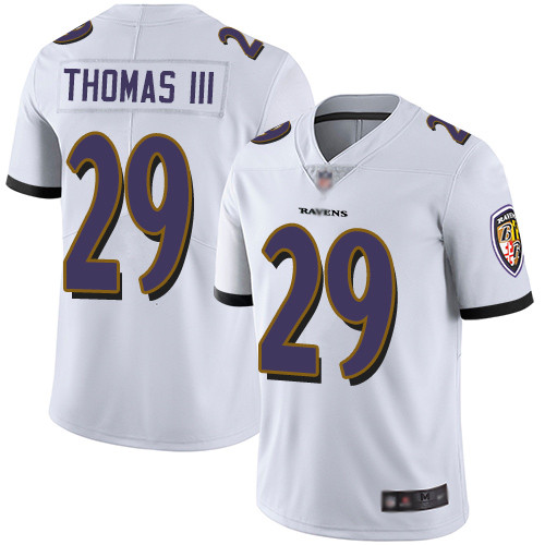 Baltimore Ravens Limited White Men Earl Thomas III Road Jersey NFL Football #29 Vapor Untouchable